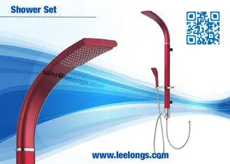 Red Luxurious Roca Shower Columns Set With S / S Chrome Pla