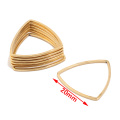 10pcs/lot Stainless Steel Gold Tone 25X18mm Moon Links Connectors Jewelry Accessories for Earring Making