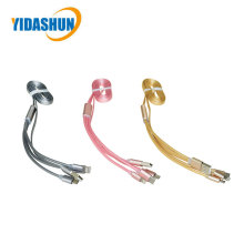 Three port data cable for smart phones