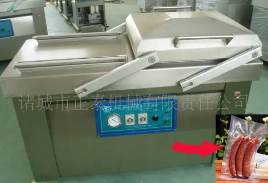 Snack foods frozen chicken sausage vacuum packing machine