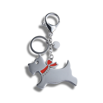 Porte-clés en alliage de zinc de haute qualité chiot mignon personnalisé
