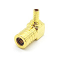 Right Angle Crimp SMB Female Cable Mount Connector