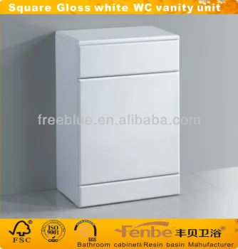 Bathroom 500 mm Square white back to wall WC unit