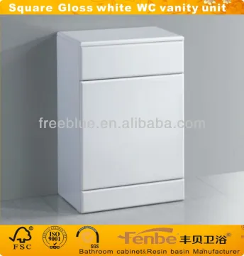 Bathroom 500 mm Square white back to wall WC unit