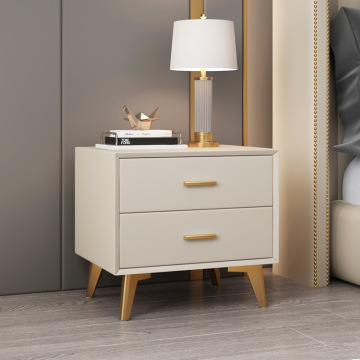 Italian Soft Leather Bedroom Furniture Bedside Table