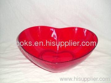 Plastic Valentine Heart Shaped Bowl 