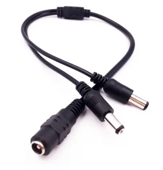 5521 Male to Female DC Plug 5.5x2.1mm Open Wire Cable