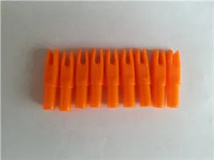 plastic orange nock for hunting arrow
