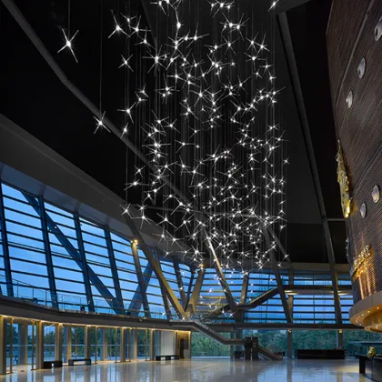 Exquisite Starlight Design Custom Wedding Led Pendant Lamp