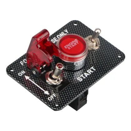 Racing Car Ignition Switch Panel with Engine Start Button