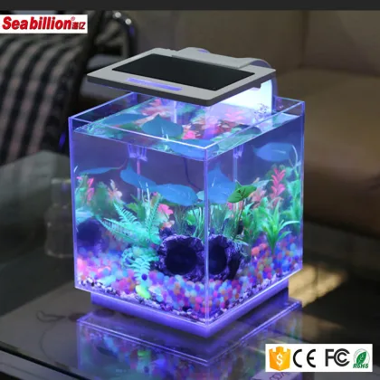 Acrylic fish tank bowl aquarium square quadrate fish tank mini fish tank