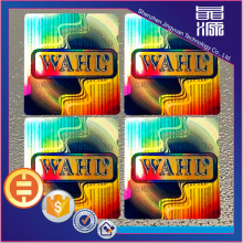 Adhesive rainbow laser hologram sticker customized labels