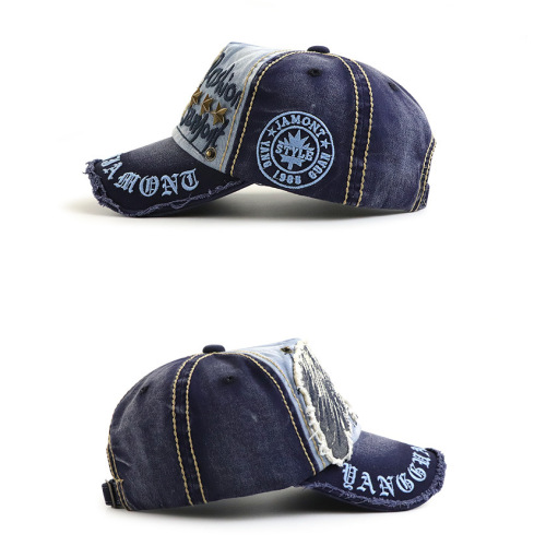 Europese en Amerikaanse heren- en dameshoeden klinknagel casual alfabet baseball caps om oude outdoor cap te maken