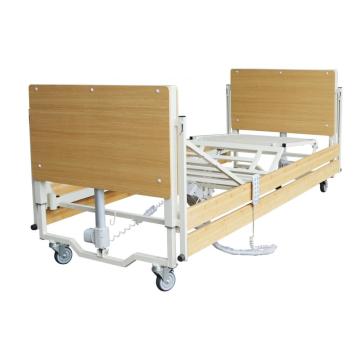Cómoda cama de hospital de marco de madera para paciente
