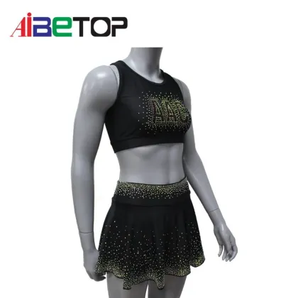 Black Dance Cheerleading Practice Wear