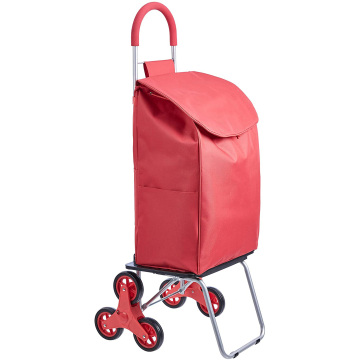 Folding Stair Climber Shopping Cart" could be condensed to "Stair Climbing Shopping Cart" for a succinct and effective title. However, if you want to keep the essence of folding and its functionality, "Folding Stair Climber Shopping Cart" itself is quite 