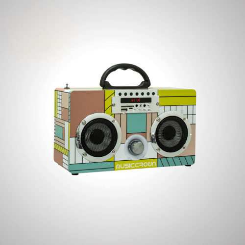 Portable Bluetooth Wooden Active Speaker