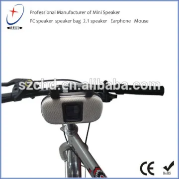 Portable bicycle speaker bag with solar charger for Samsun,iPhone 5,iPhone 4