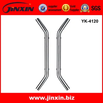Stainless Steel Double Round Tube Glass Door Handle YK-4120