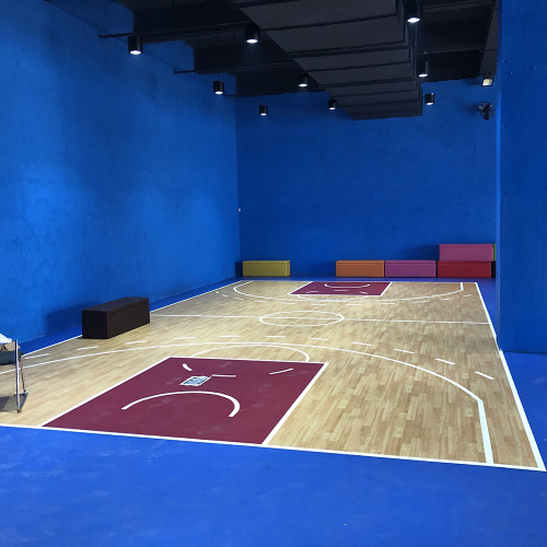 PVC sportvloer voor basketbalveld