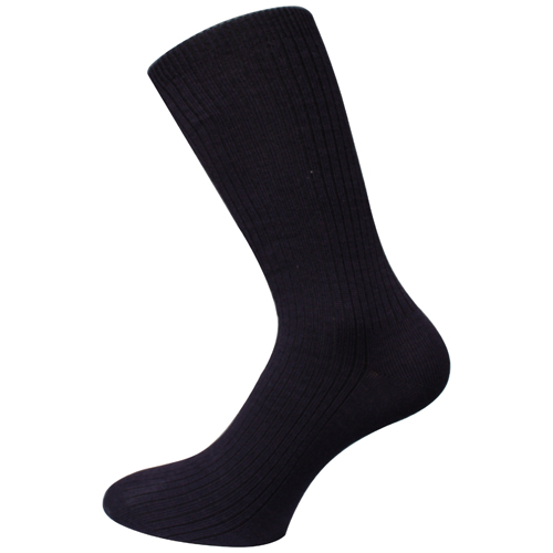 Klassische Plain Herren Kalbsocken