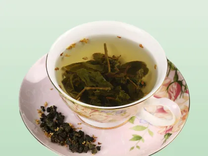 Chinese Traditional Fragrant Milk Tea Flavored Lose Fat Osmanthus Oolong Tea