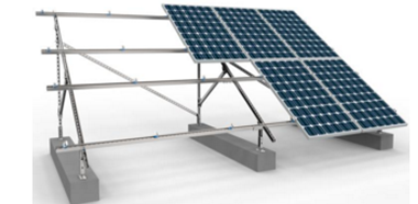 Support PV en acier pour section double rouleau solaire C