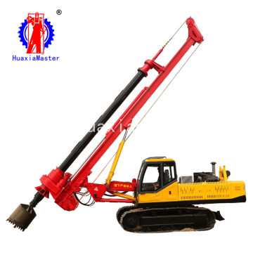 Easy to operate 30 meters crawler rotary pile drilling rig with circular power rod on sale