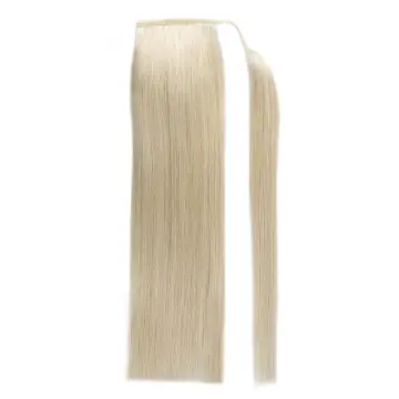 Double Drawn Human Hair Drawstring Ponytail,Human Hair Ponytail ,Wrap Around Human Hair Ponytail