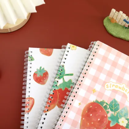 Wholesale Strawberry Bear Spiral Notebook Joytop 3992