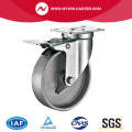 American Medium light Duty Plate Swivel Total Lock Cast Iron Castor Wheel