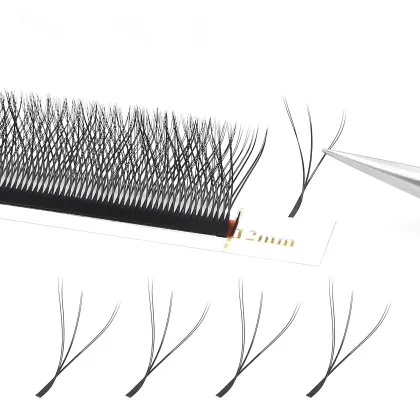 Yunhai Customized WW Shape 3D Effect Clover Lashes: Fluffy Individual Eyelash Extensions
