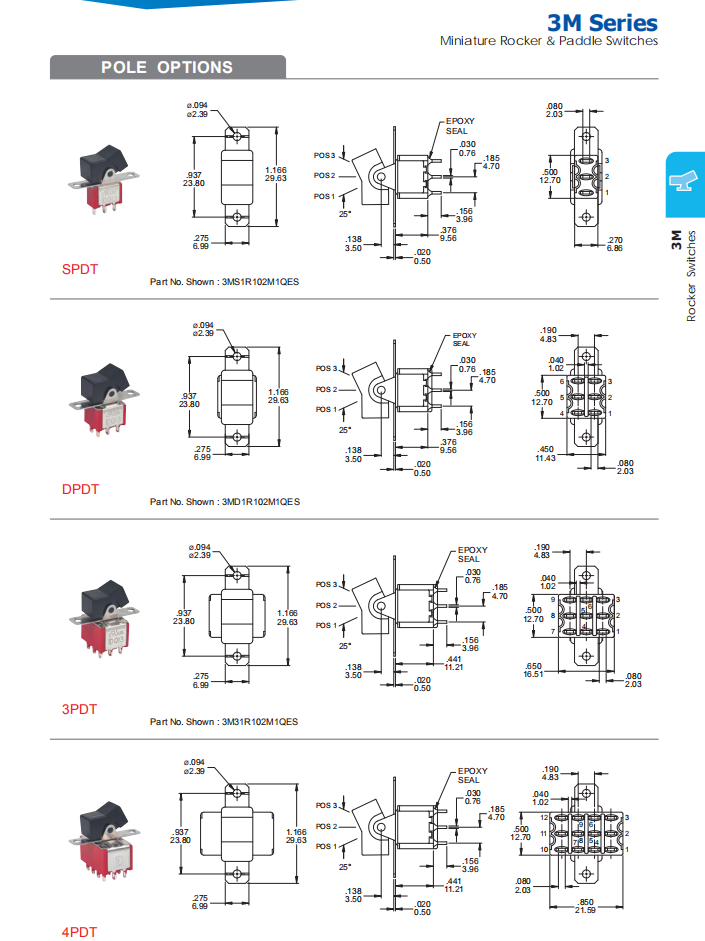 On Off On Rocker Switch 12v