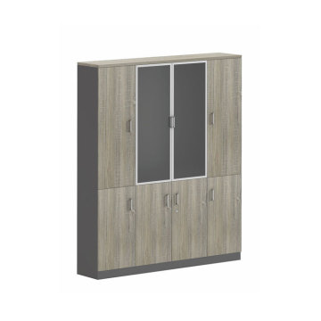 Modern 2-4 Door Wood Office Storage Cabinet for School Registrar File Shelving (5 Years Warranty)