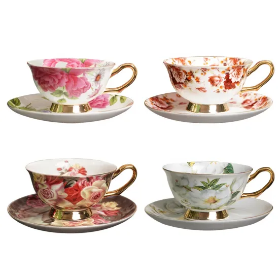 Hot Selling Luxury Coffee Cup and Fine Bone China Porcelain Tea Set: High-Quality Collection