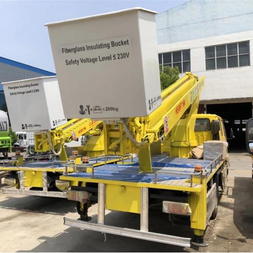 4x2 23m hingga 28m 700P Bucket Boom Truck