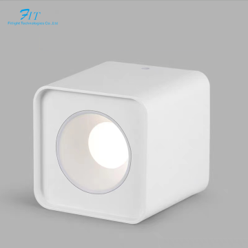 Surface Mounted Single Hole Square LED Ceiling Light 3000K/4000K/6000K 10W 5 Year Warranty Anti-Glare Downlight