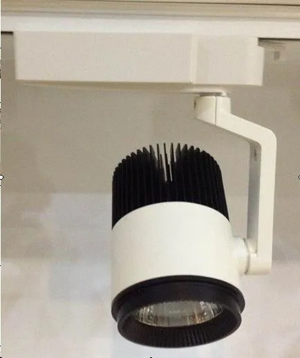 20w Cob Full Black Led Track Light Fixtures For Airports Lighting