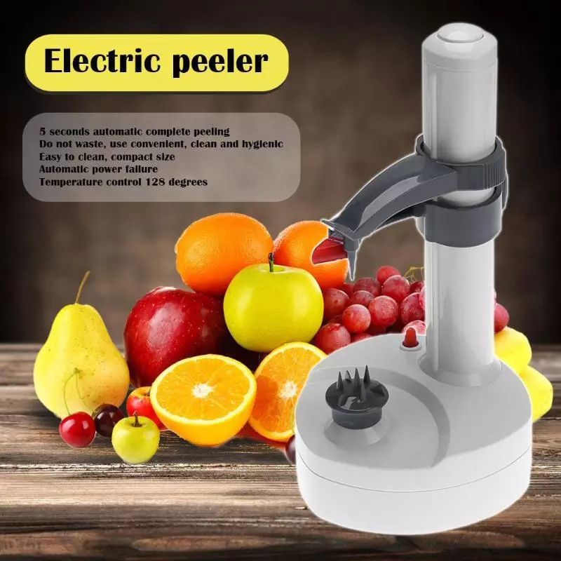 Kitchen Potato Cutter Machine Multifunction Electric Peeler For Fruit Vegetables Automatic Stainless Steel Apple Peeler