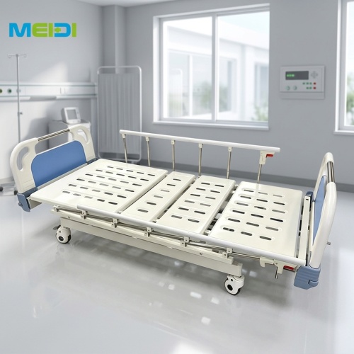 3 cranks height adjustment medical bed