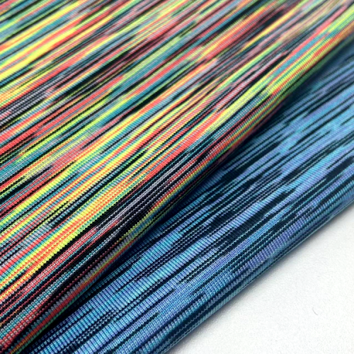 Poliester Spandex kosmiczny barwiony dzianinowy tkanin