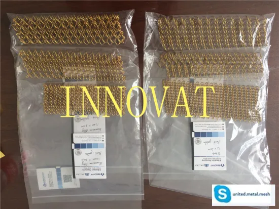 Decorative Chain Link Metal Coil Drapery Curtain For Sale