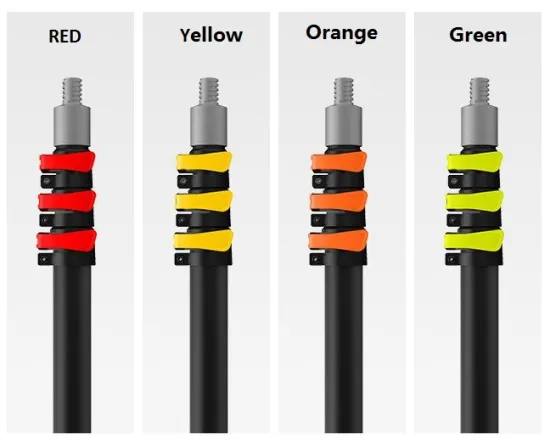 Heavy Duty Telescopic Aluminum Pole with Spring Button Lock