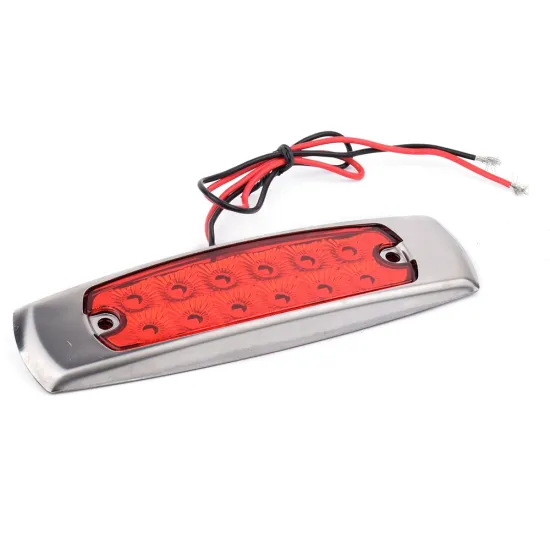 TONNY 12V-24V LED Side Indicator Strobe Warning Lamp for Trucks and Trailers