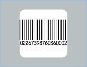 RF Security label , Square Barcode Security Labels , 5*5 Ph