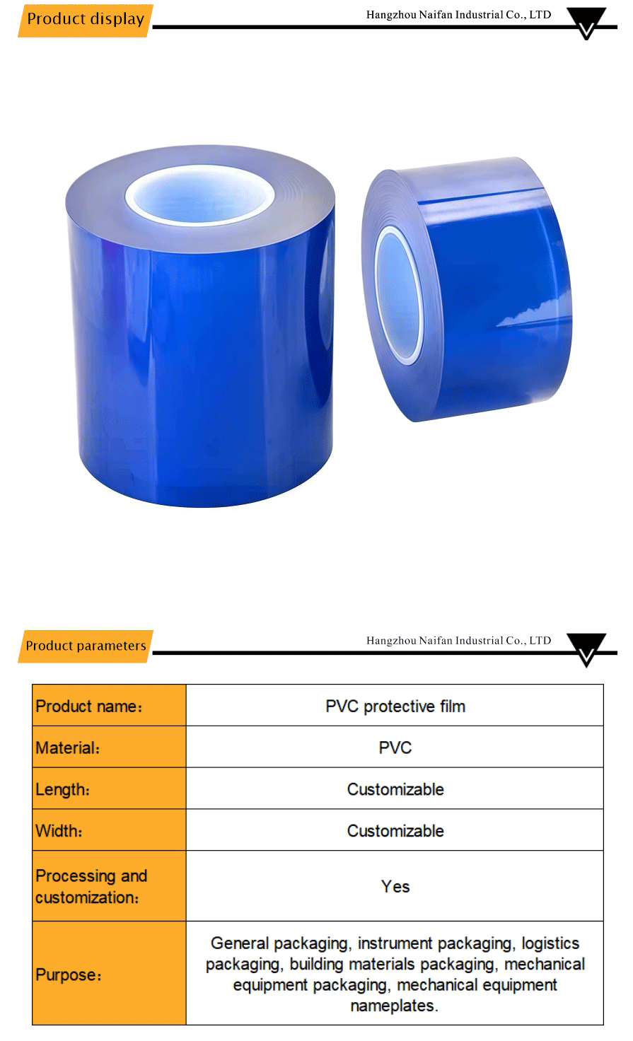 blue pvc static control film