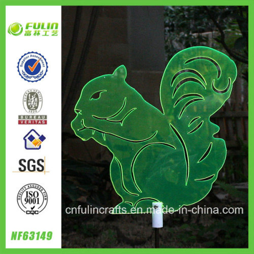 Wholesale Acrylic Garden Fluo Squirrel Stake (NF63149)