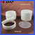 WHITE COSMETIC COMPACT WITH MIRROR