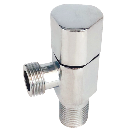 3-way brass chrome diverter T-shape adapter valve