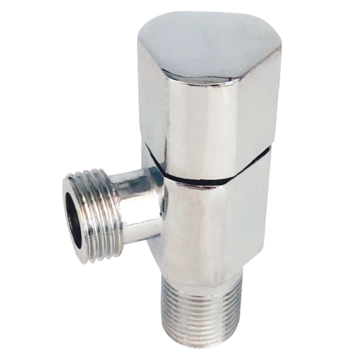 Water diverter angle valve for shower and faucet